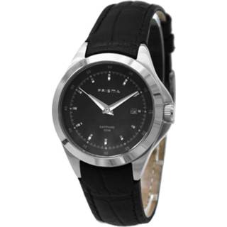 👉 Sportief Prisma Dames Horloge met Zwarte Band