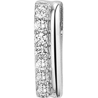 👉 Rechthoekige hanger zilver active van Gerhodineerd met Robuuste Zirkonia?s