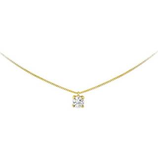 👉 Hals ketting active Venetiaans Collier met Glinsterende Zirkonia Hanger
