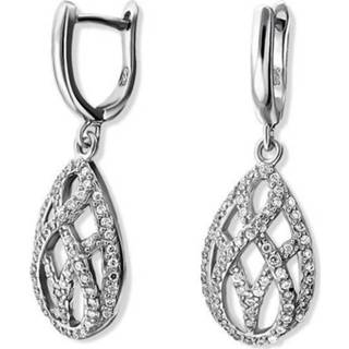 👉 Zirkonia zilveren active dame Druppel Cliphangers Oorbellen IB20386 8718868655141