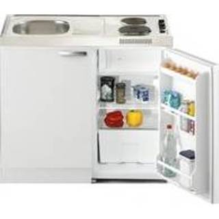 👉 Keukenblok Lagos 100cm met koelkast en 2-pit kookplaat RAI-2666