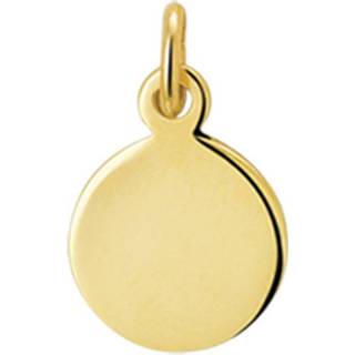 👉 Initial Letter Coin | Graveer Hanger van 14 Karaats Goud