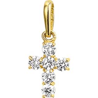 👉 Hanger goud active Kruis van met Zirkonia?s Steentjes