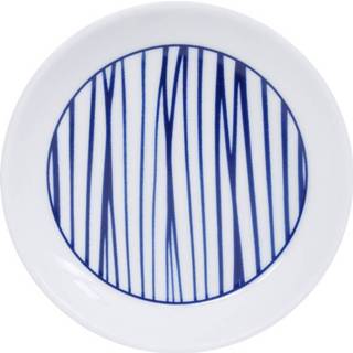 👉 Blauw witte Blauw/Witte theetip Lijnen - Nippon Blue 9 x 1.5cm 8719323532977