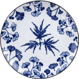 👉 Bord blauw wit Blauw/Wit Maple - Flora Japonica 16 x 2cm 8719323525429