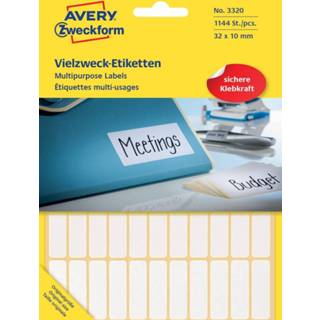 👉 Etiket wit Avery Zweckform 3306 mini etiketten ft 13 x 8 mm (b h), 3.712 etiketten, 4004182033067