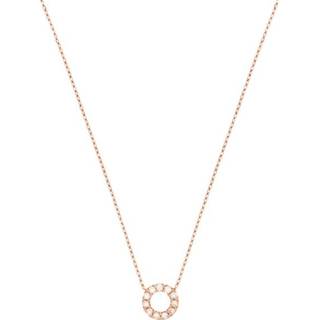 👉 Hals ketting rosgoud active dame Anker Collier van Roségoud met Opengewerkte Cirkelhanger en Zirkonia?s