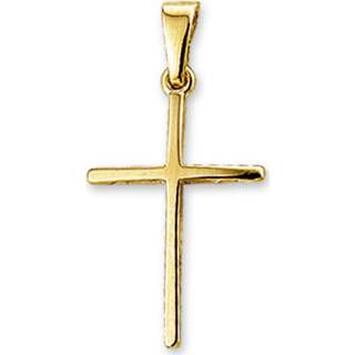 👉 Hanger dame active Zeer Fijne Geelgouden Kruis