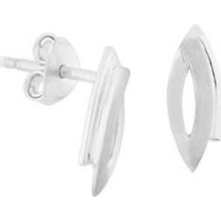 👉 Oorknop zilver active Gepolijst met Matte Gepunte Ovaal Oorknoppen van