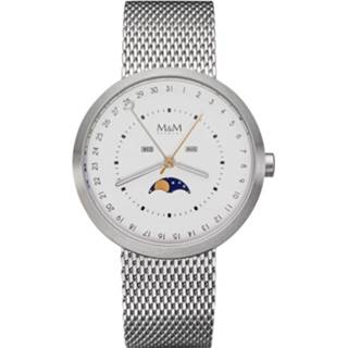 👉 Horloge zilverkleurig active mannen M&M Heren met Milanese Horlogeband
