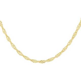 Halsketting gouden zilver dame active Collier van | Singapore 1,7 mm 41 + 4 cm