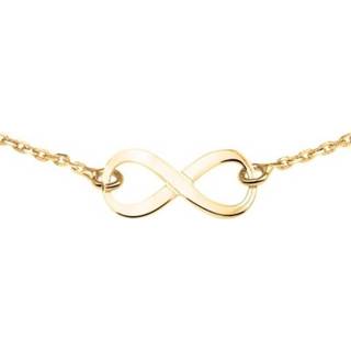 👉 Goudkleurig Collier van Zilver met Infinity Hanger