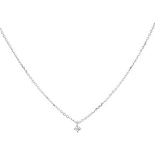 👉 Hals ketting diamant witgouden active dame Anker Collier met Stijlvolle 0.03 ct Hanger