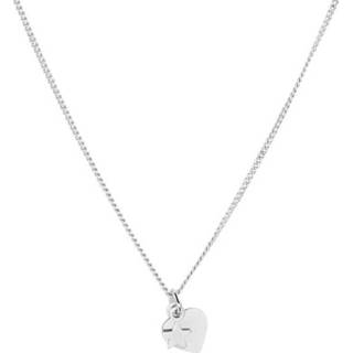 👉 Zilveren Collier met Hart en Ster met Rhodium
