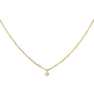 👉 Hals ketting gouden diamant active dame Anker Collier met Beeldschone Hanger