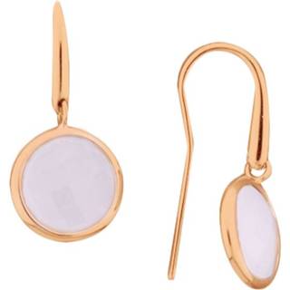 👉 Oorhanger rose active Roségouden Oorhangers met Kwarts