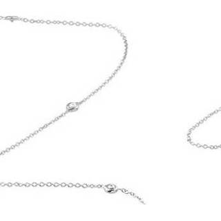 👉 Hals ketting zilver active Slank Collier van met Zirkonia?s