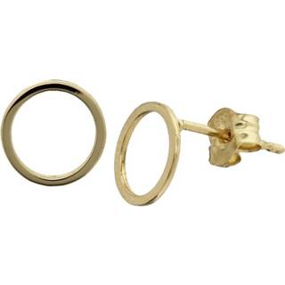 👉 Oorknop geelgoud active Elegante Opengewerkte Cirkel Oorknoppen met