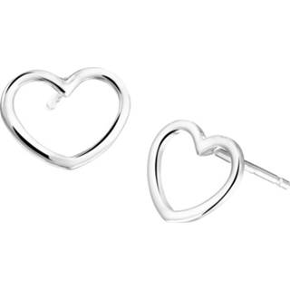 👉 Oorknop zilver active Brede Opengewerkte Hart Oorknoppen van Gerhodineerd