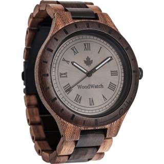 👉 Horloge houten hout saffier gecoat spatwaterdicht mannen bruin Oaklee Stroopie Edition 642968248119