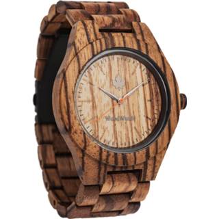 👉 Horloge houten hout saffier gecoat spatwaterdicht bruin Zebra 642968247723