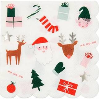 👉 Nederlands Gebaksservetten Christmas Icons (16st) Meri 9781534025257