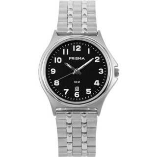 👉 Klassiek Dames Horloge van Zilverkleurig Edelstaal met Zwarte Wijzerplaat