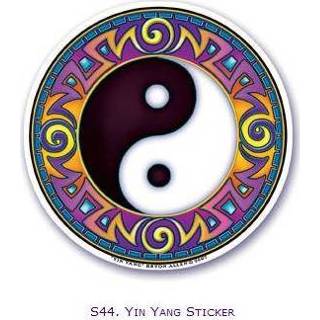 👉 Raam sticker active Raamsticker Yin Yang (10,5 cm) 7434041847844