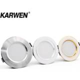 👉 Spotlight wit KARWEN LED Downlight Gold/Silver/White Body 5W 9W 12W 15W 18W Ceiling light AC 220V 230V 240V for Indoor