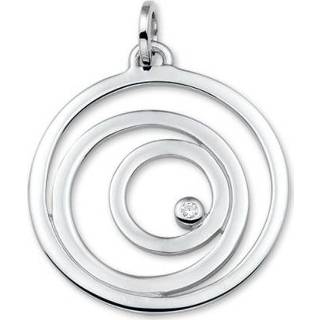 👉 Hanger zilveren rhodium active Gerhodineerd Cirkels met