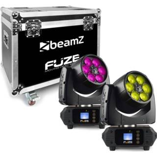 👉 Flightcase active BeamZ FUZE610Z Wash set van 2 moving heads in 8715693310146