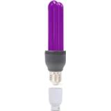 👉 Spaarlamp zwart active BeamZ Blacklight UV 25W met E27 fitting en bajonet adapter 8715693251098