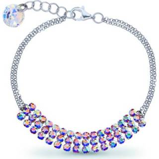 👉 Armband kristal zilveren active Stylish met Gekleurde Swarovski Kristallen