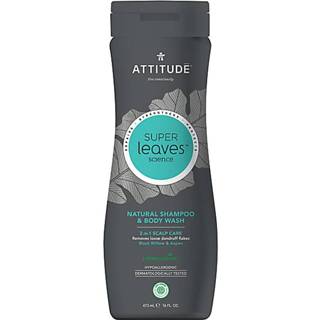 👉 Shampoo mannen Attitude Super Leaves & Douchegel voor - 2 in 1 Scal...