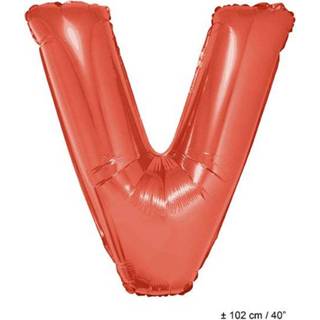👉 Folie rood active Grote ballon letter V 8712364851014
