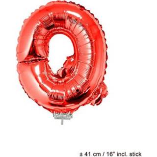 👉 Folie rood active ballon letter Q 8712364850703