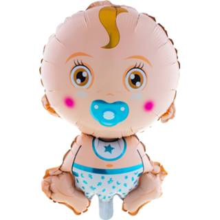 👉 Folie active baby's jongens Leuke ballon geboorte baby jongen 8712364851069