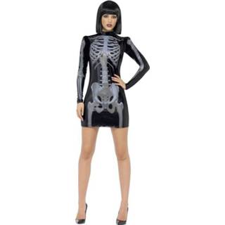 👉 Zwart 3D skeletjurkje