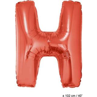👉 Folie rood active Grote ballon letter H 8712364850871