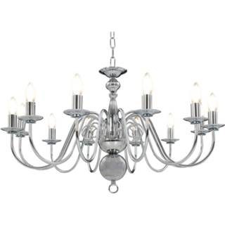 👉 Kroon luchter active zilverkleurig Kroonluchter 12xE14 8719883573458