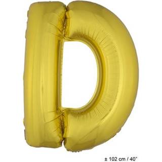 👉 Folie goud active Grote ballon letter D 8712364848601
