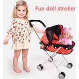 Trolley baby's vrouwen Children Doll Stroller Toy Baby Play House Ladybug Not Including Simulation Organizer Cart