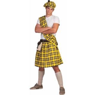 👉 Gele active Schotse highlander kilts voor carnaval 8712364331233