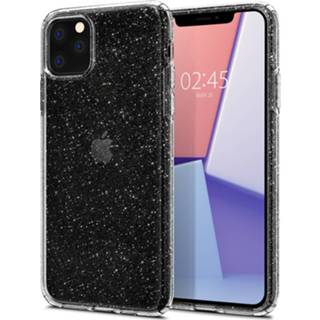 👉 TPU zwart Spigen - Liquid Crystal Glitter iPhone 11 Hoesje 8809671010262