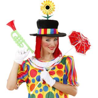 👉 Zonnebloem fluweel active Verkleedwinkel: Clownshoed met 8003558951000