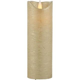 👉 Goud sirius messing LED-kaars Sara Exclusive, goud, Ø 5cm, hoogte 15cm