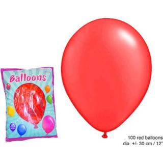 👉 Ballon rode active Mooie latex ballonnen 100st. 8712364845501