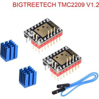 👉 Stepper BIGTREETECH TMC2209 V1.2 Motor Driver UART VS TMC2208 TMC2130 A4988 SKR V1.3 Pro Control Board 3D Printer Parts MINI E3