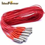 3D Printers Cartridge Heater 12V/24V 40W 6*20mm 1m For MK Mendel Reprap Extruder Parts 12V 24V 40W Heat Part