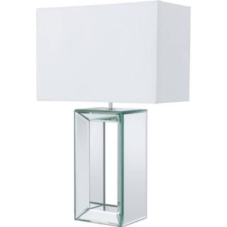 👉 Tafel lamp glas modern wit Home24 Tafellamp Mirror I, searchlight 5013874416674